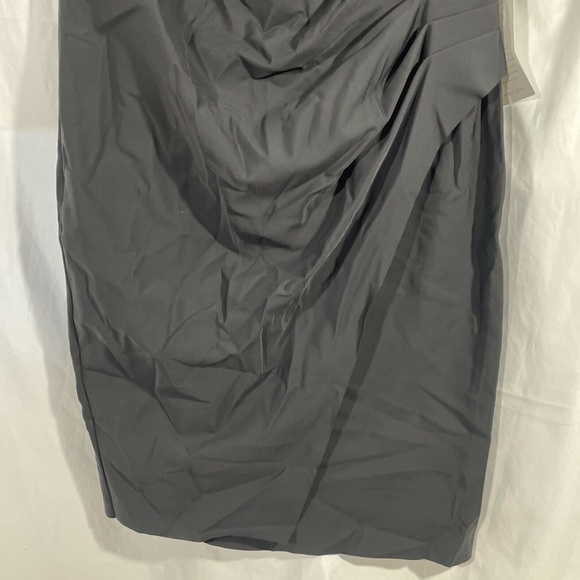 NEW Alex Evenings [ PLUS 16W ] Embellished Neck Ruched Sheath Dress Black‎ - Picture 10 of 12